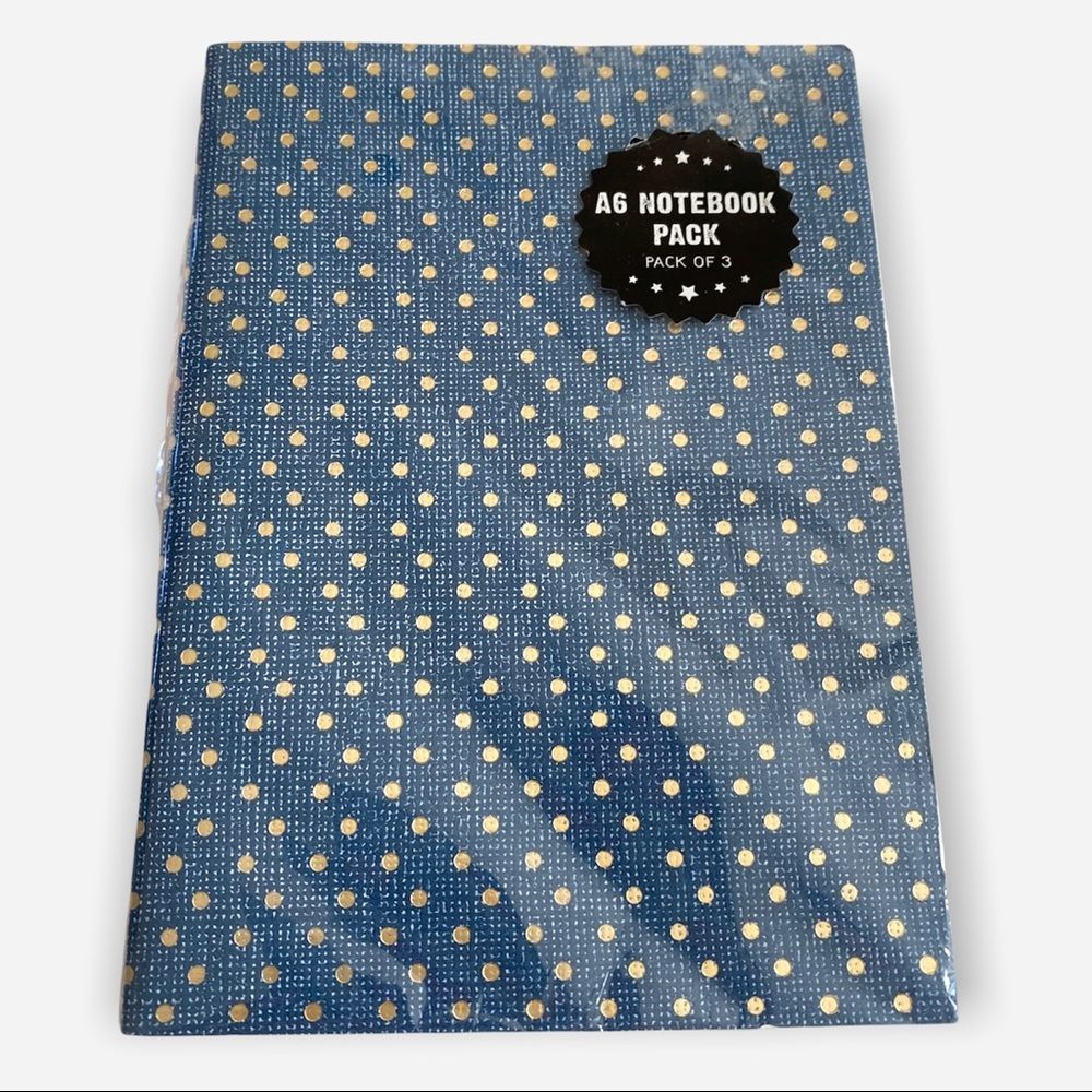 Typo Polka Dot Notebooks Pack of 3 NEW IN PACKAGE